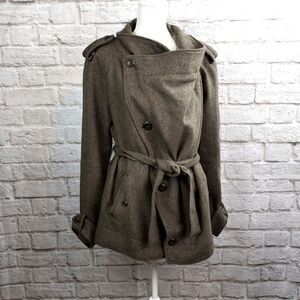 Free People Asymmetric Wool blend Coat Large